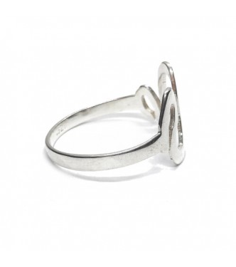R002403 Stylish Genuine Sterling Silver Ring Waves Solid Hallmarked 925 Handmade